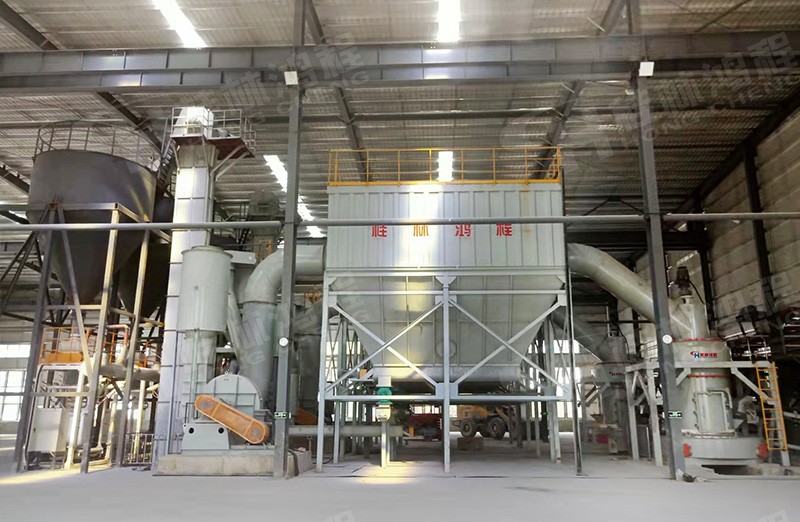 桂林鴻程HC1700重晶石雷蒙機(jī)加工200目重晶石粉項(xiàng)目